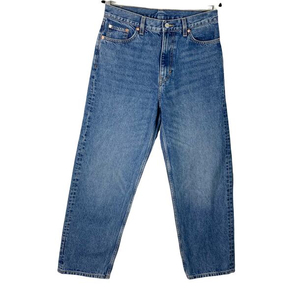 Nwot WEEKDAYJeans27/30,W30-31,High-Rise:14”,“Galaxy”,Blue,Straight,Loose/Relaxed